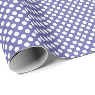 Classic purple white polka dots periwinkle