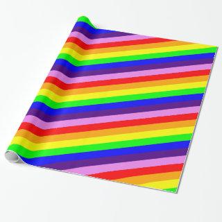 Classic Rainbow Stripes Bright Bold Multi Colored