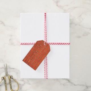 Classic Red Brick Wall   Gift Tags