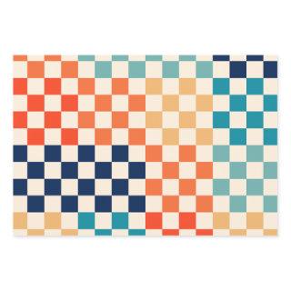 Classic Retro Checkered Checkerboard Pattern A  Sheets