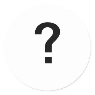 ? CLASSIC ROUND STICKER