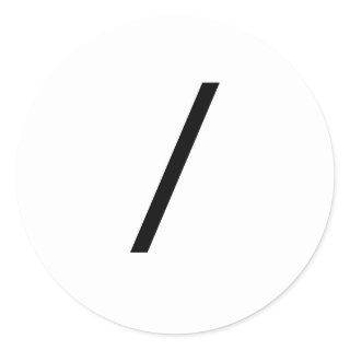 / CLASSIC ROUND STICKER