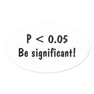 Classic Round Sticker for statistics students