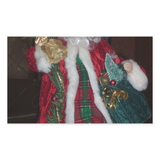 Classic Santa Claus: A Timeless Holiday Icon Rectangular Sticker