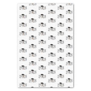 Classic Silver Class of 2025 Graduation Tissue Paper