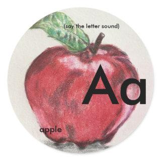 classic stickers 1.5-3 inch phonics letter sound