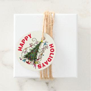 Classic The Grinch | Christmas Tree Holiday Favor Tags