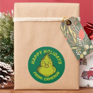 Classic The Grinch | Merry Christmas Classic Round Sticker