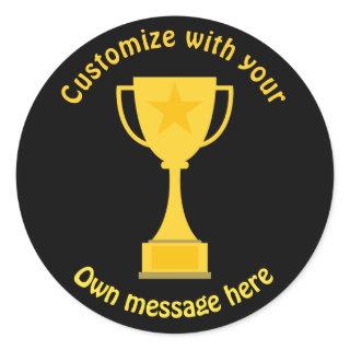 Classic Trophy Classic Round Sticker