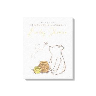 Classic Winnie the Pooh Baby Shower Welcome Sign