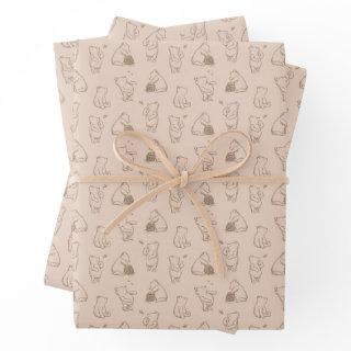 Classic Winnie the Pooh Pattern  Sheets