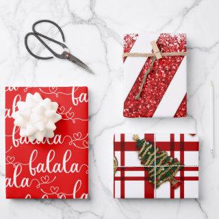 Classical Red Christmas Holiday   Sheets