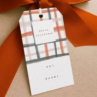 Classroom Plaid Gift Tags | B