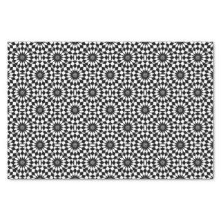 Classy Black White Geometric Illusion Pattern Tissue Paper