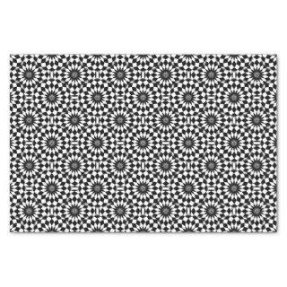 Classy Black White Geometric Illusion Pattern Tissue Paper