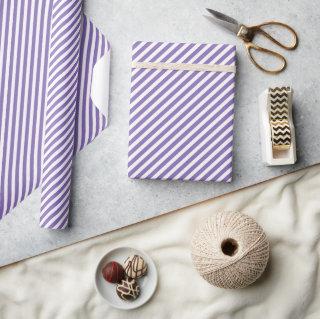 Classy Chic Lavender Violet White Stripes Pattern