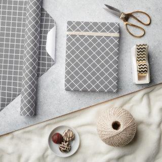 Classy Gray And White Check Pattern