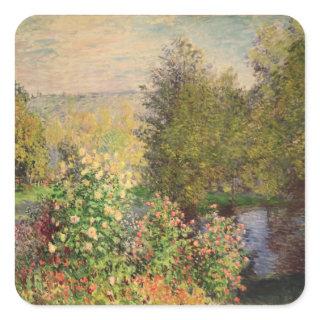 Claude Monet | A Corner of the Garden at Montgeron Square Sticker