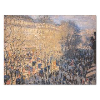 Claude Monet - Boulevard des Capucines in Paris Tissue Paper