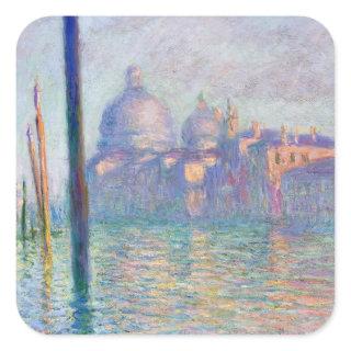 Claude Monet - Grand Canal, Venice Square Sticker