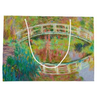 Claude Monet - Japanese Footbridge, Giverny Large Gift Bag