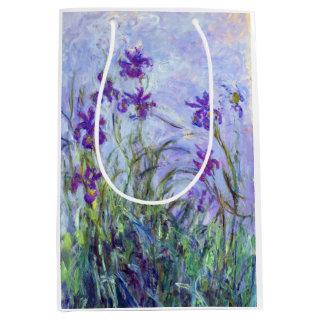 Claude Monet - Lilac Irises / Iris Mauves Medium Gift Bag