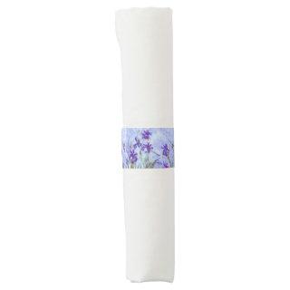 Claude Monet - Lilac Irises / Iris Mauves Napkin Bands