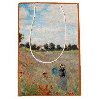 Claude Monet - Poppy Field Medium Gift Bag