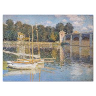 Claude Monet - The Argenteuil Bridge Tissue Paper