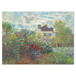 Claude Monet - The Artist's Garden in Argenteuil Tissue Paper