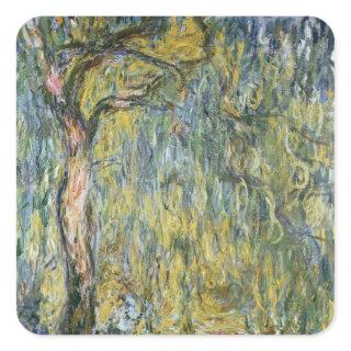 Claude Monet | The Large Willow at Giverny, 1918 Square Sticker