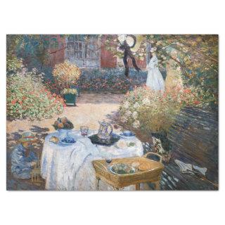 Claude Monet - The Luncheon, decorative panel Tissue Paper