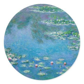 Claude Monet - Water Lilies 1906 Classic Round Sticker