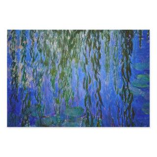 Claude Monet - Water Lilies with weeping willow  Sheets