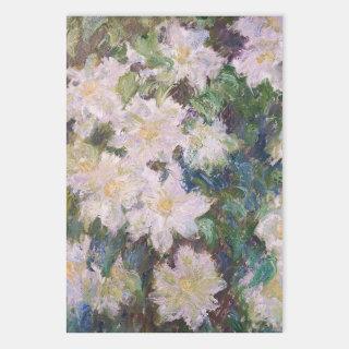 Claude Monet - White Clematis  Sheets