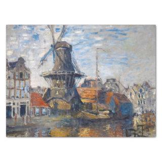 Claude Monet - Windmill, Amsterdam  Tissue Paper