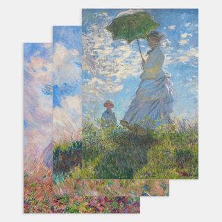Claude Monet -  Woman with a Parasol serie  Sheets