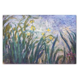 Claude Monet - Yellow and Purple Irises Tissue Paper