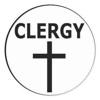 Clergy Window Sticker