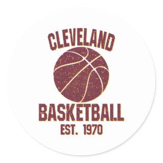 cleveland cavaliers classic round sticker