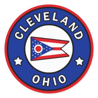 Cleveland Ohio Classic Round Sticker