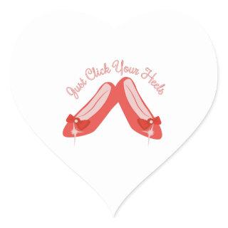 Click Your Heels Heart Sticker