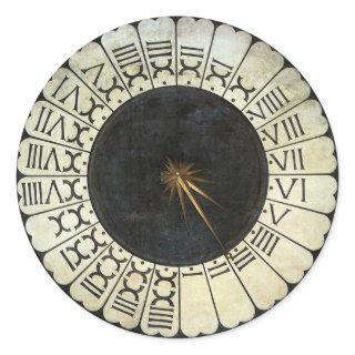 Clock in the Duomo by Paolo Uccello Classic Round Sticker