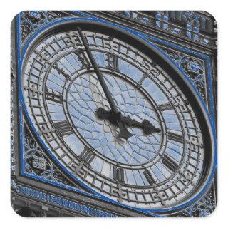 Close up Big Ben Clock Tower Travel Europe Square Sticker