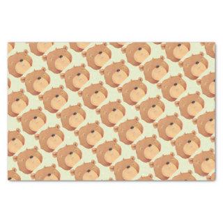 CloseUp of Big Brown Bear Tissue Paper