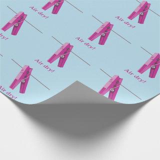 Clothespin washing line peg