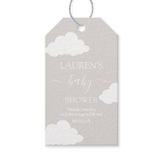 Cloud Minimalist Baby Shower Gift Tag