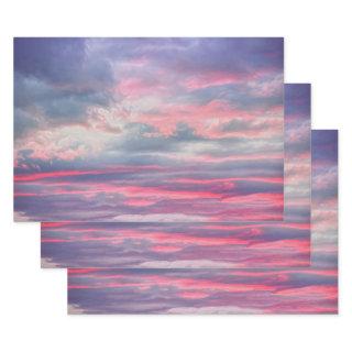 Clouds Beautiful Pink White Blue Painted Sky  Sheets