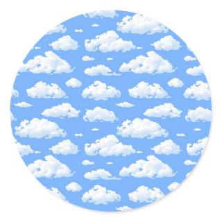 Clouds Classic Round Sticker