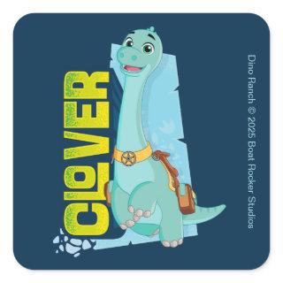 Clover | Dino Ranch Square Sticker